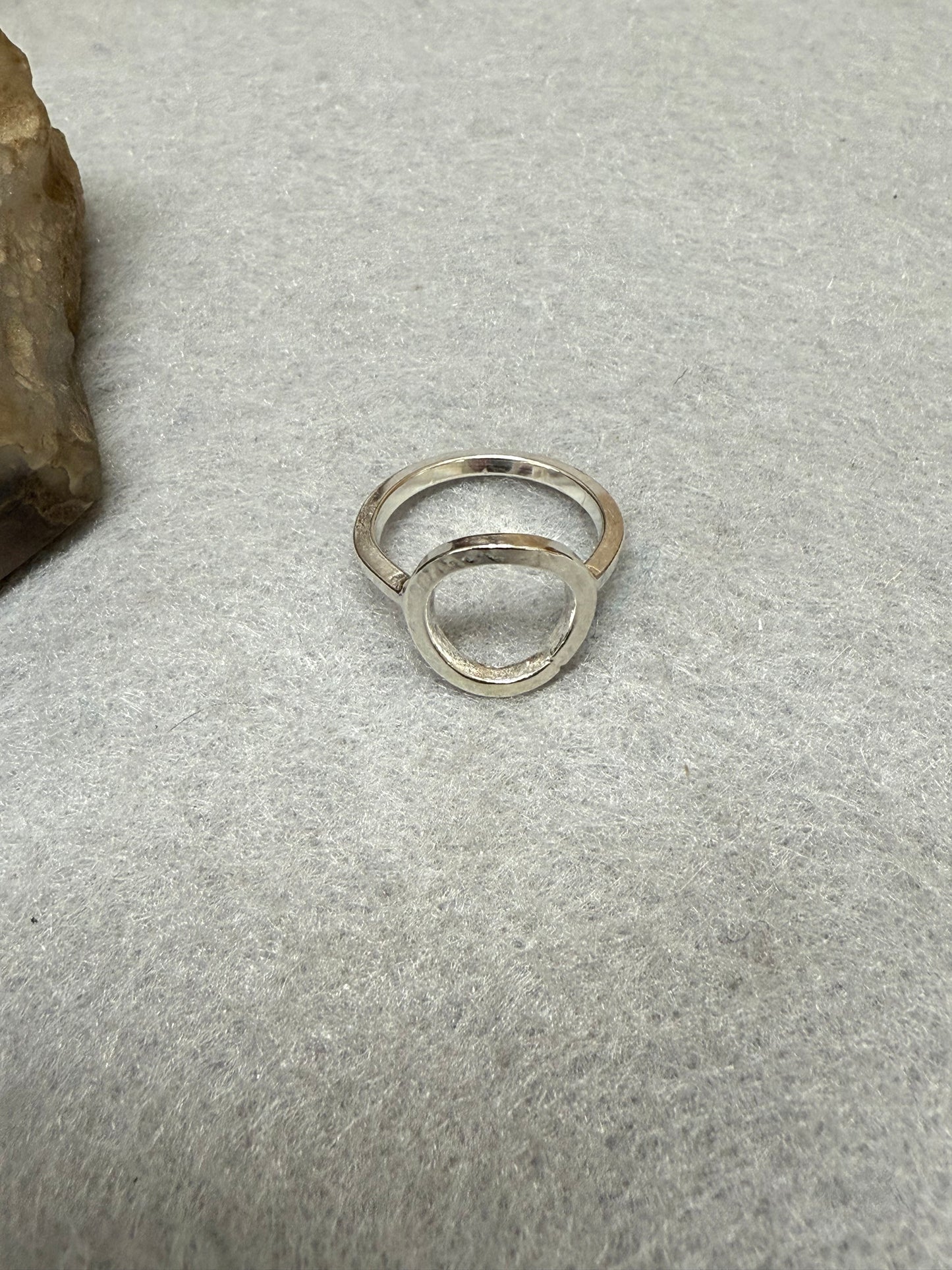 Handmade Sterling Silver Open Circle Ring