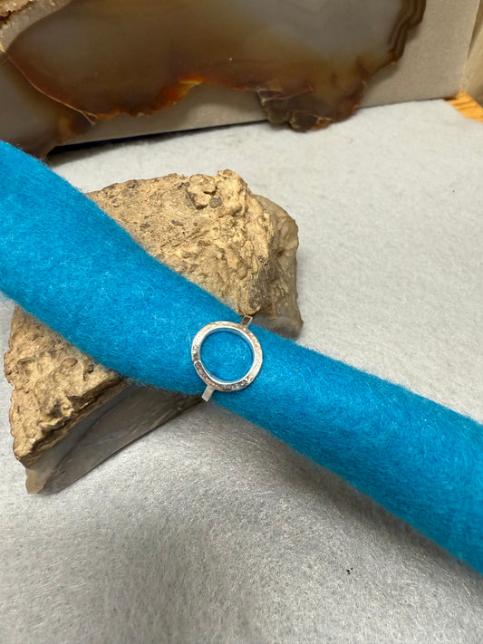 Handmade Sterling Silver Open Circle Ring