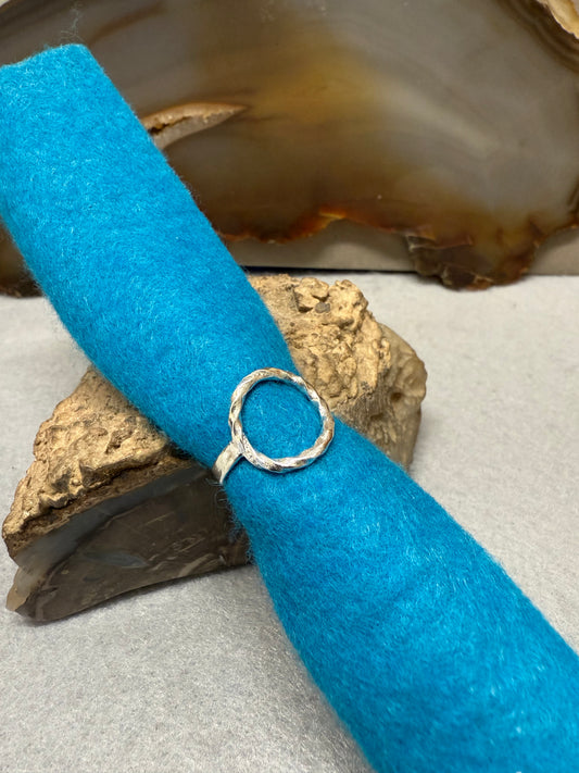 Handmade Sterling Silver Open Circle Ring