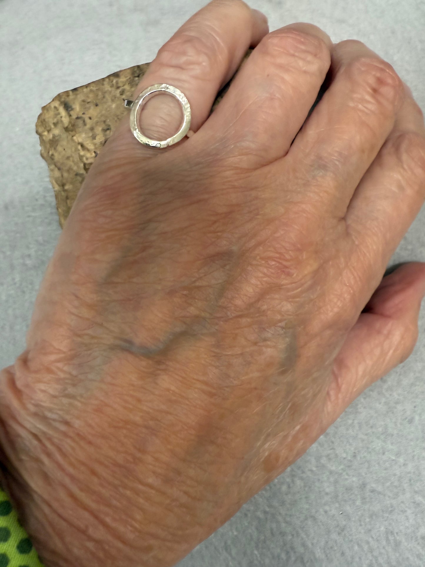 Handmade Sterling Silver Open Circle Ring