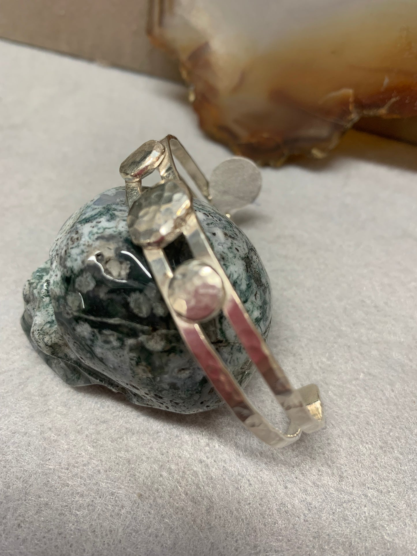 Hand Made Sterling Silver Hammered Cuff Bracelet