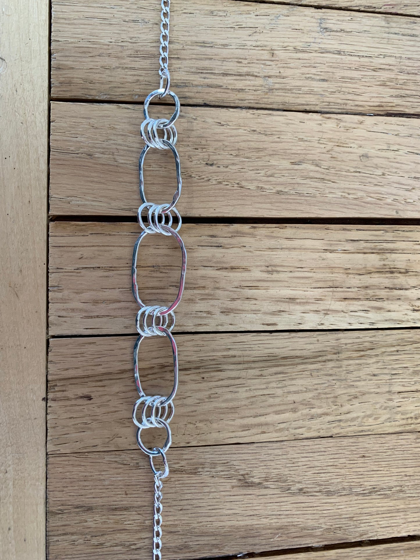 Hand Made Sterling Silver Large Link Chain Necklace
