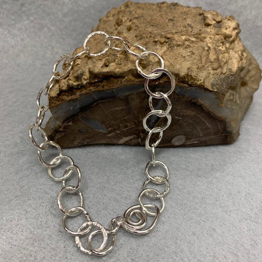 Handmade Sterling Silver Chain Bracelet