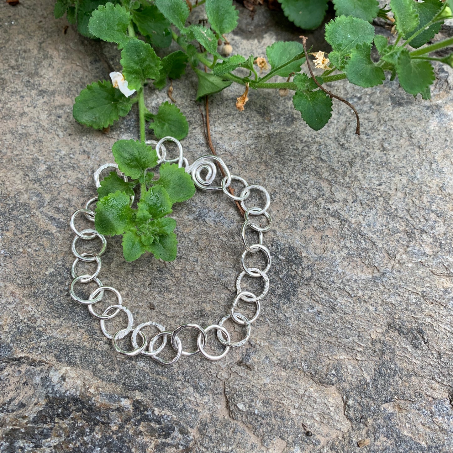 Handmade Sterling Silver Chain Bracelet