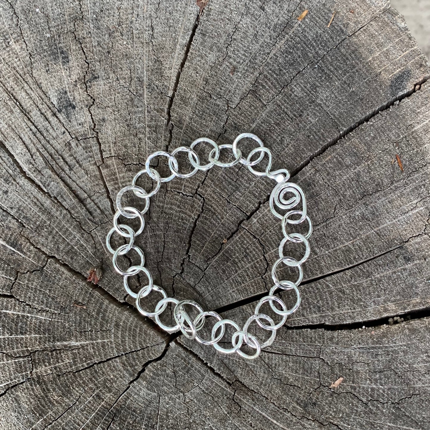 Handmade Sterling Silver Chain Bracelet