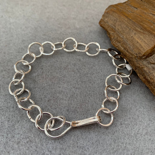 Hand Made Sterling Silver Chain Bracelet