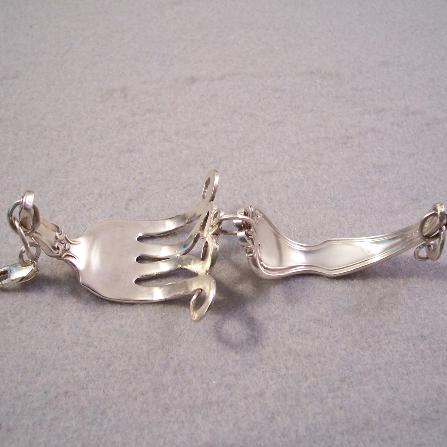 Sterling Silver Fork Bracelet Hand Made