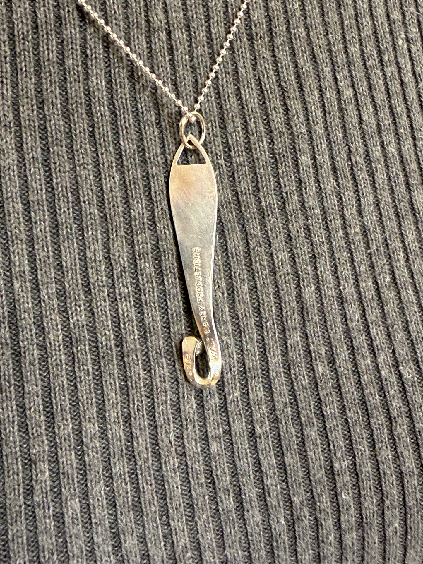 Hand Made Sterling Silver Walt Disney World Pendant Necklace