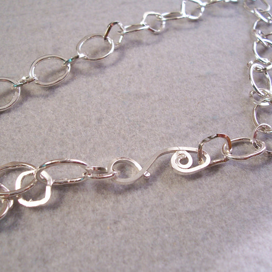 Sterling Silver Hand Made Chain Necklace This is sold- will make custom orders