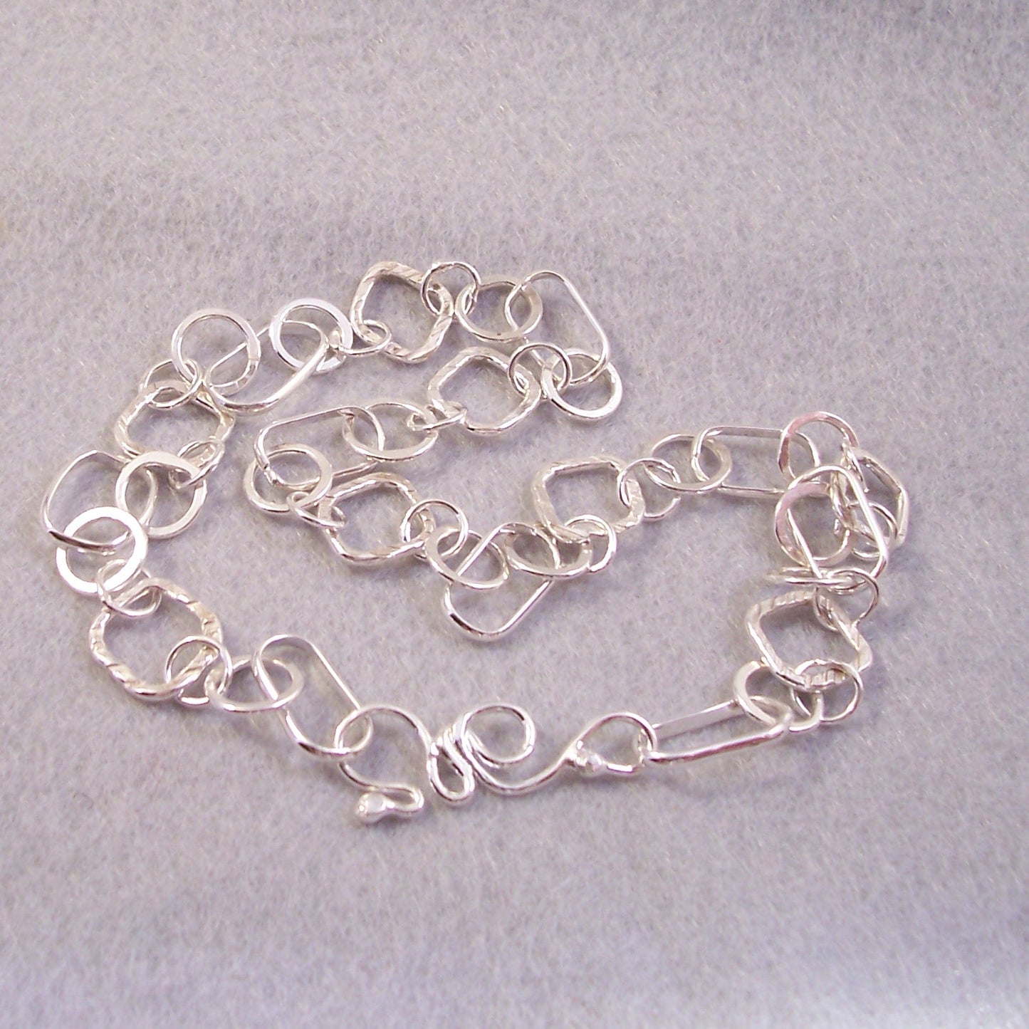 Hand Made Sterling Silver Chain Necklace