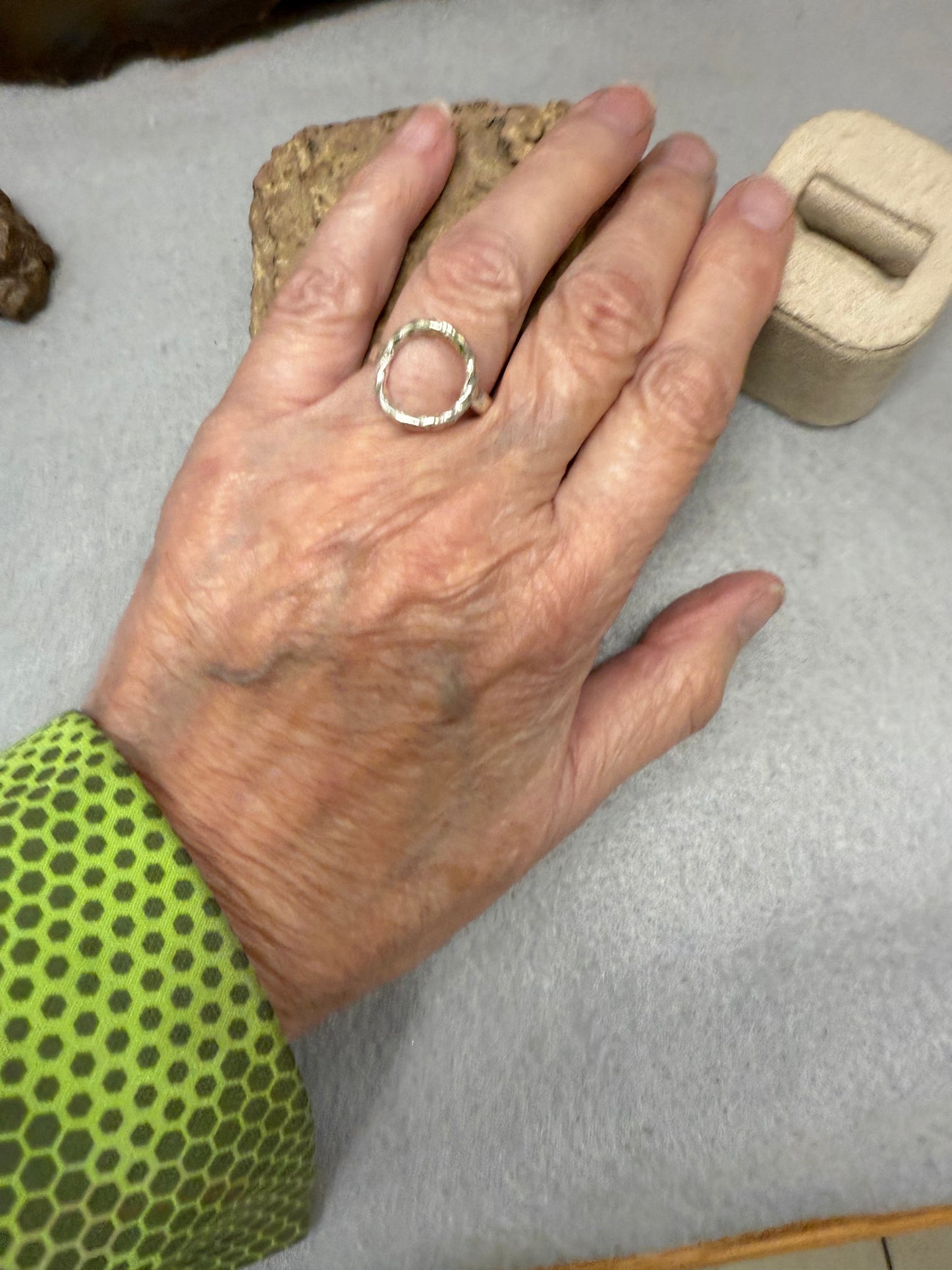 Handmade Sterling Silver Open Circle Ring