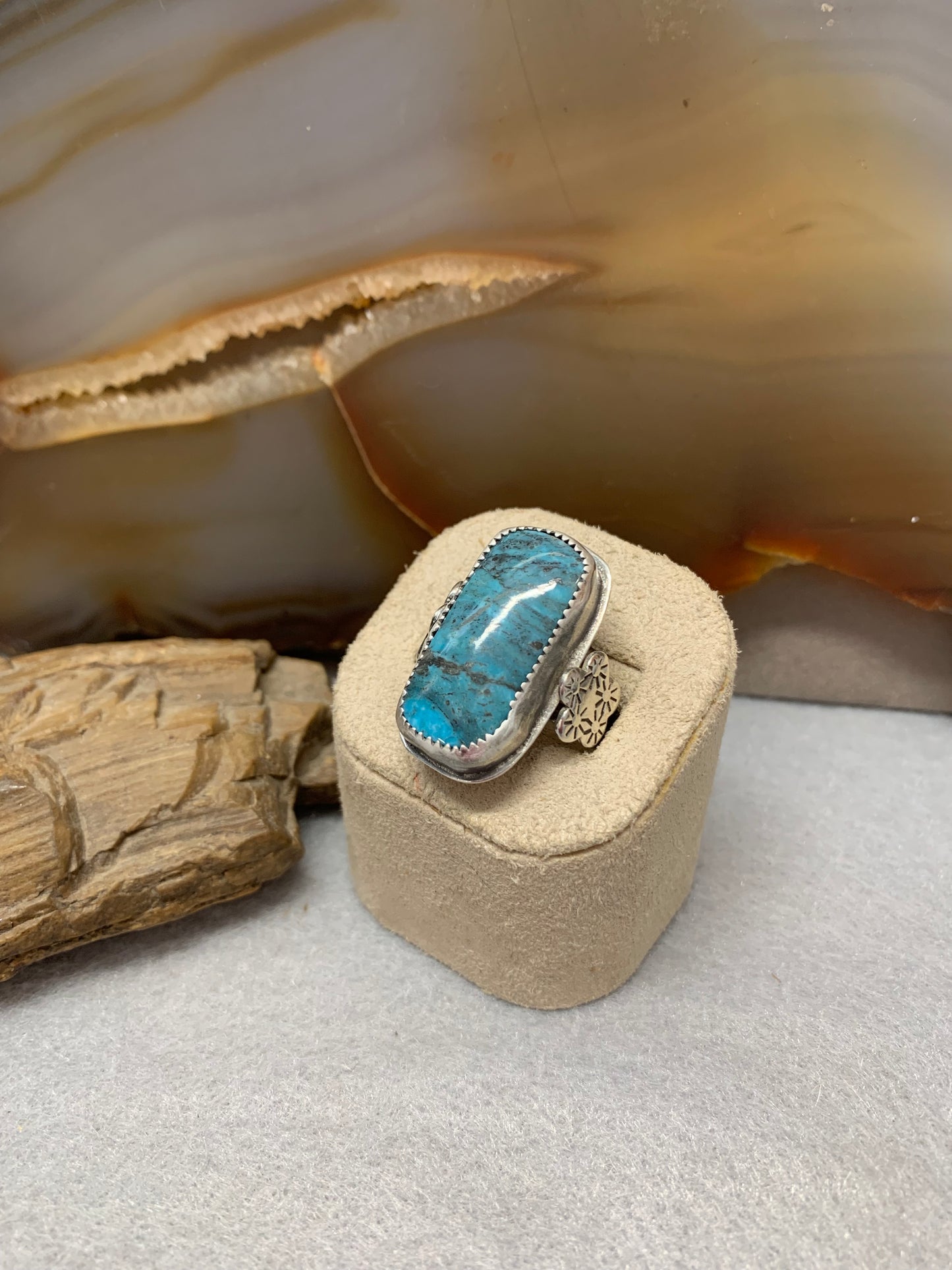 Hand Made Sterling Silver and Turquoise Ring