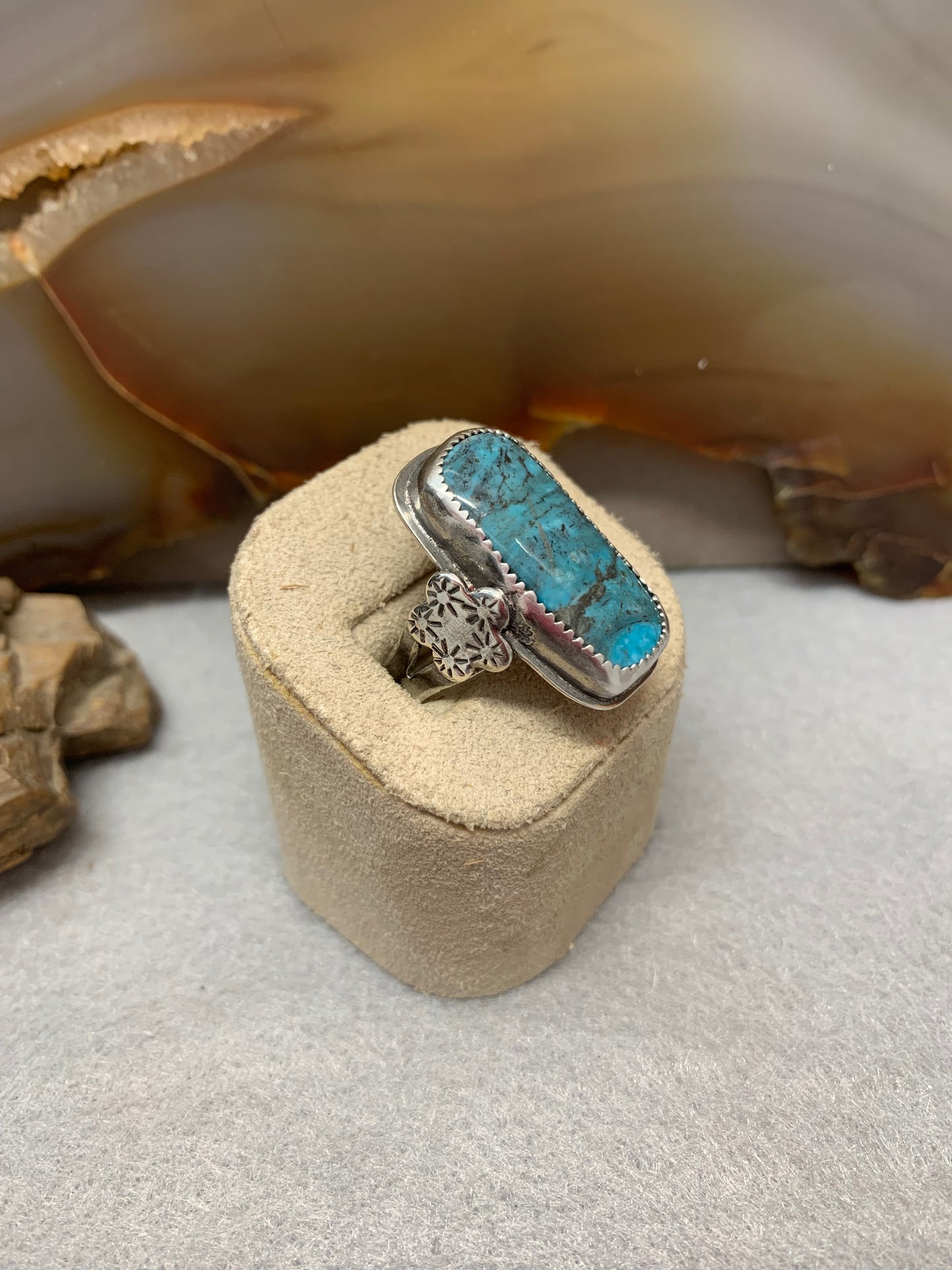 Hand Made Sterling Silver and Turquoise Ring