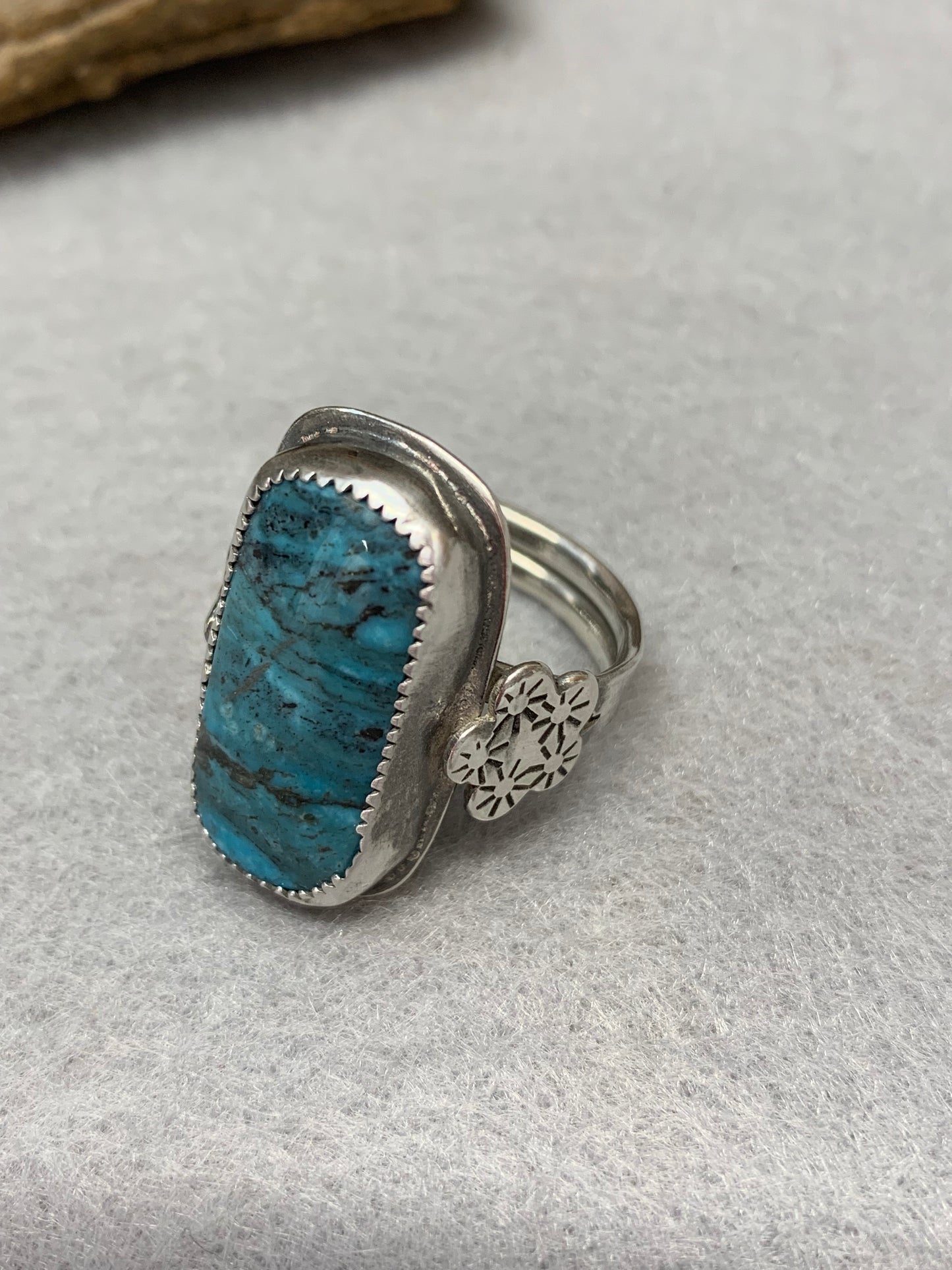 Hand Made Sterling Silver and Turquoise Ring