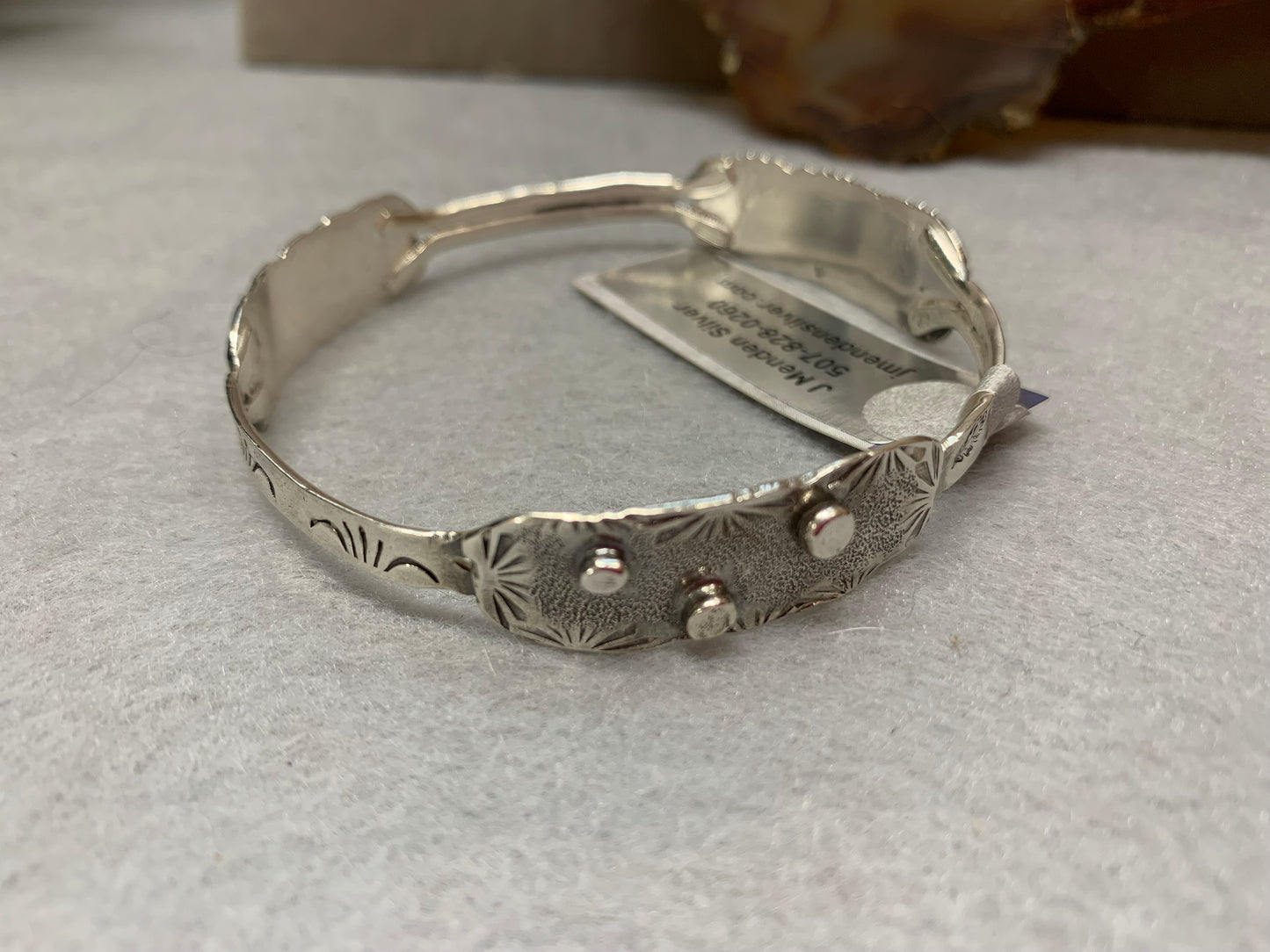 Hand Made Sterling Silver Funky Bangle Bracelet