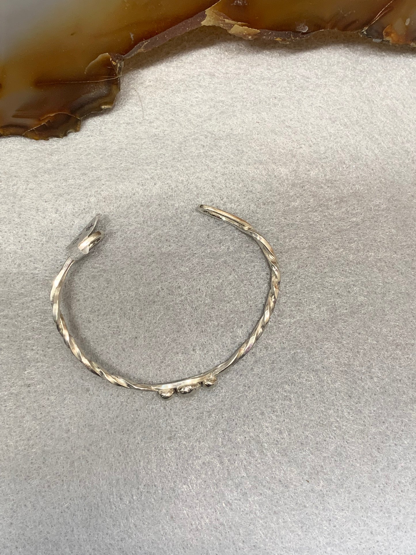 Hand Made Sterling Silver Twisted Cuff Bracelet