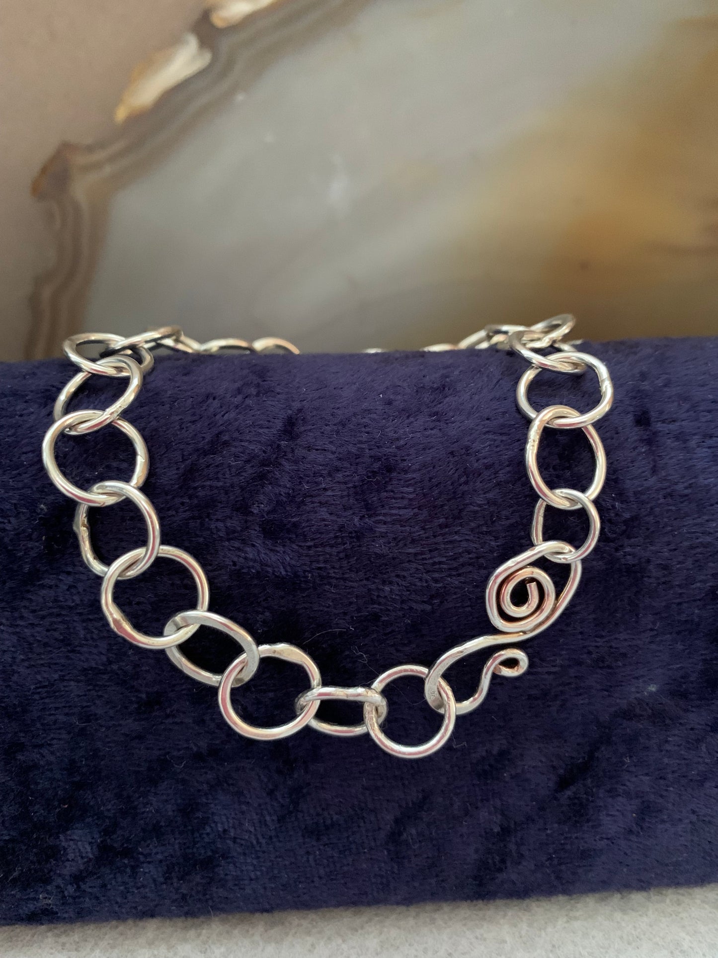 Hand Made Sterling Silver Chain Bracelet