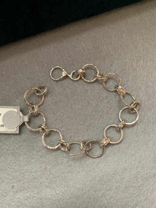 Hand Made Sterling Silver Chain Bracelet