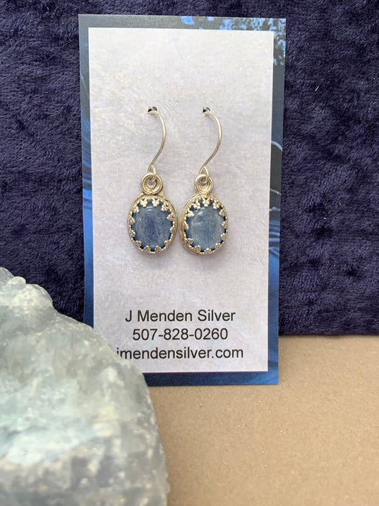 Hand Made Sterling Silver Kyanite Earrings