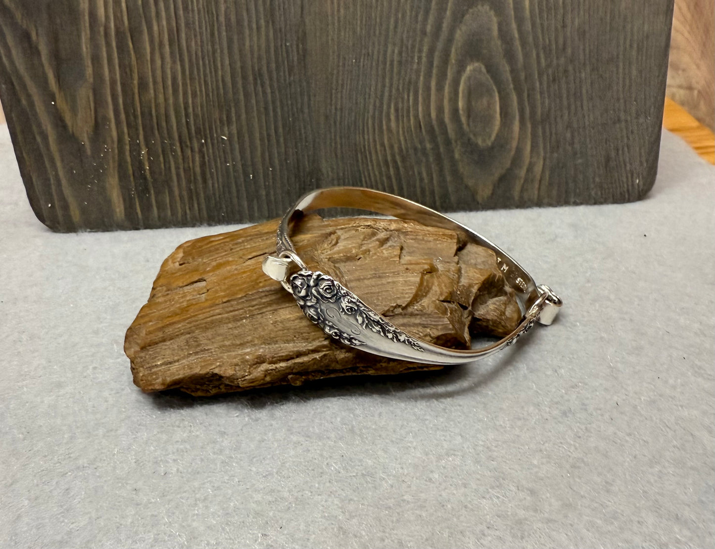 Handmade Sterling Silver Hinged Bangle Bracelet
