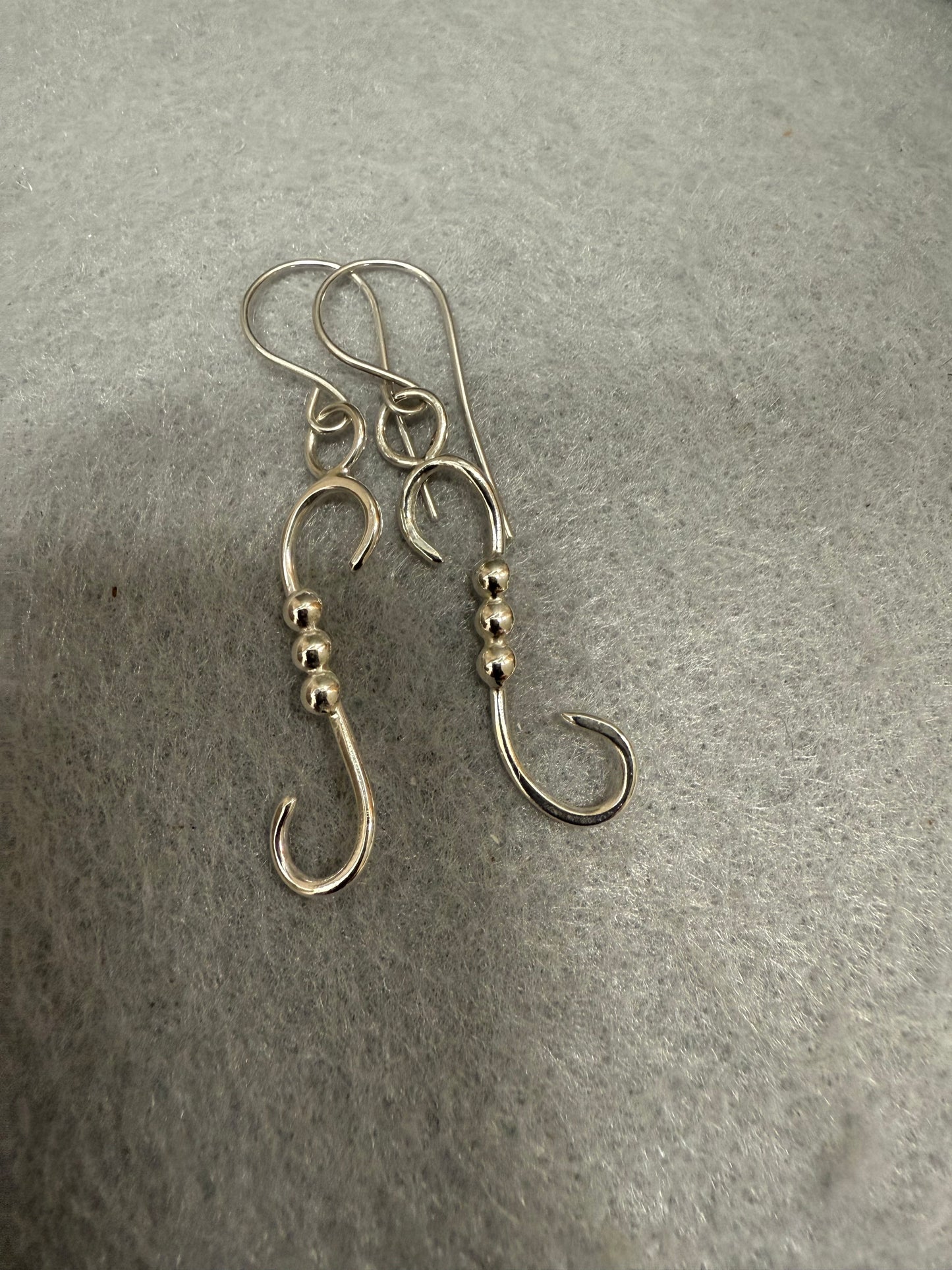Handmade Sterling Silver “S” earrings