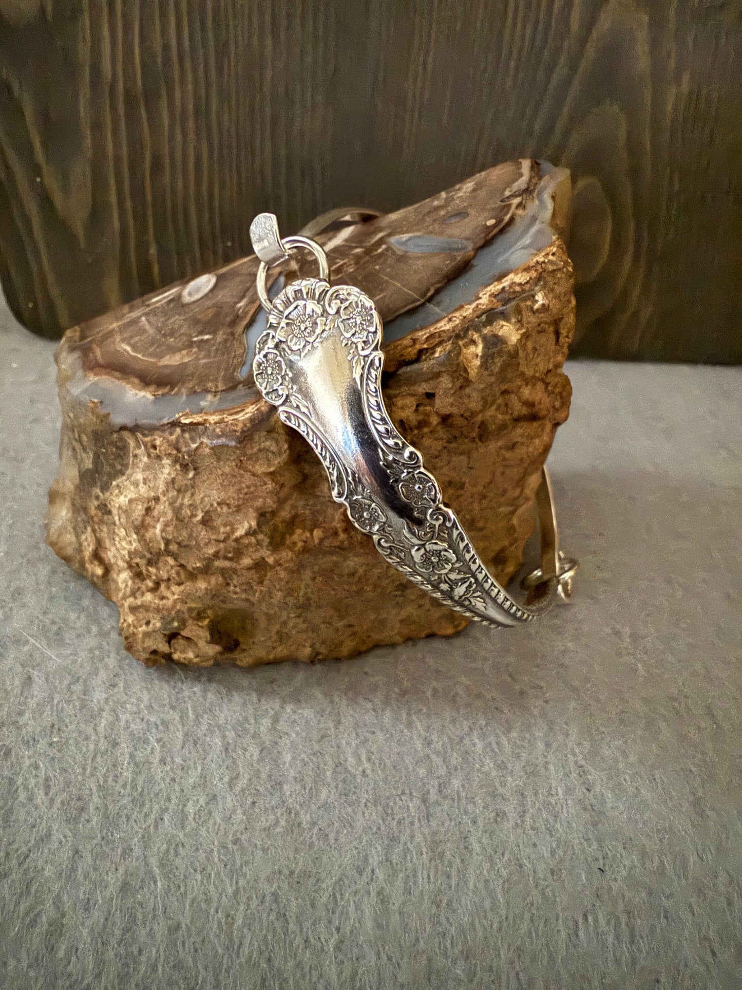 Handmade Sterling Silver Hinged Bangle Cambridge