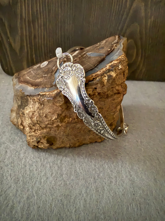 Handmade Sterling Silver Hinged Bangle Cambridge